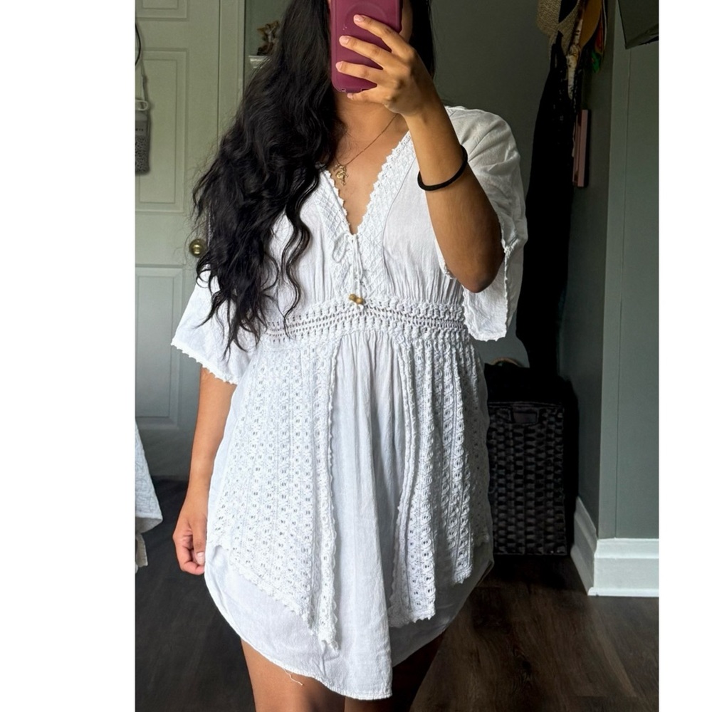 White Summer Coverup Dress